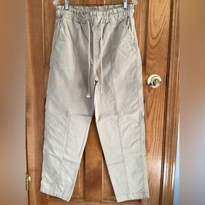 Women's Loft drawstring khakis. size M.  Very relaxed loose fit. Full length.